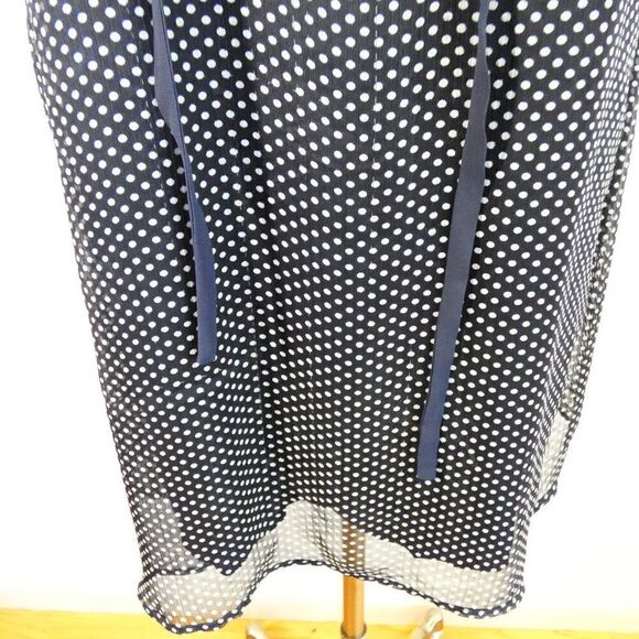 💜 3/$30 6/$50 1 11 Tylho Navy White Polka Dot Large Dress - Flawed Print - Picture 7 of 14